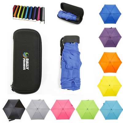 Mini Pocket Umbrella with Storage Box